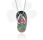 Tahitian pearl pendant in silver - Aloha! - PESVMP00002