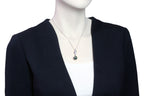 Tahitian pearl pendant in silver - dewdrops collection - PESZPE00069
