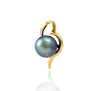 Pendentif perle de Tahiti en or jaune 18k - Gouttes de rosée - PEYGPE01096