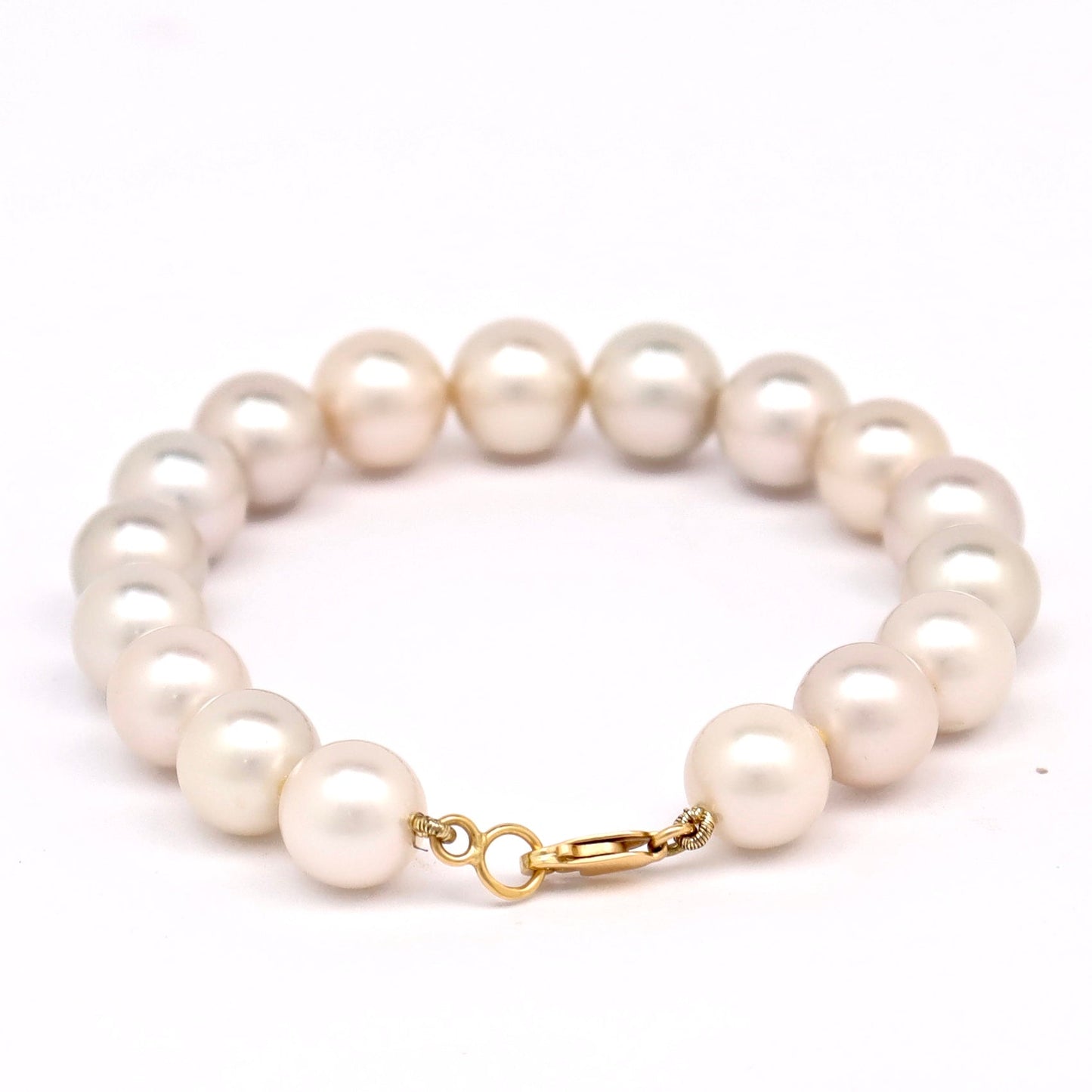 Pulsera de perlas de Tahití con perlas blancas - BRPOJX1613