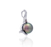 Colgante de perlas de Tahití en plata - Gotas de arcoíris- PESZPE00074