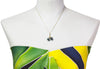 Tahitian pearl pendant - 18k yellow gold - Rainbow drops- PEYGPE01164