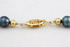 Hilo de perlas de Tahití - Hebilla chapada en oro - NECAUN02246