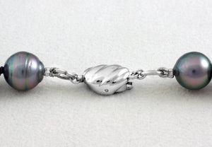 Tahitian pearl strand - Silver clasp - NESVPE01066