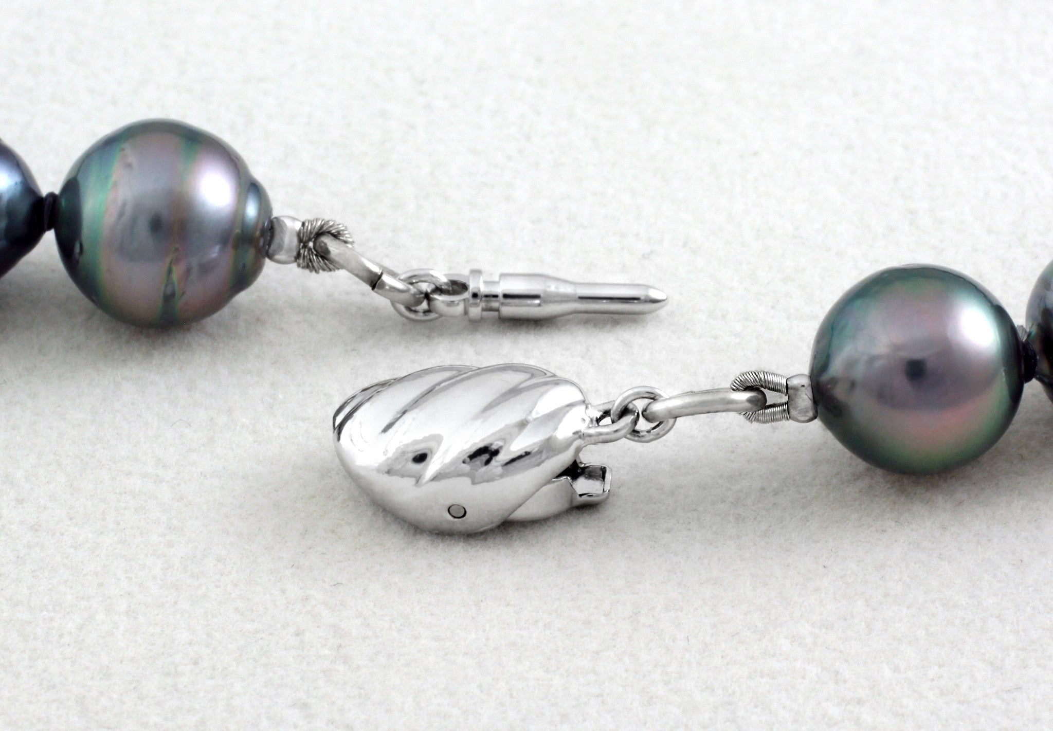 Tahitian pearl strand - Silver clasp - NESVPE01066