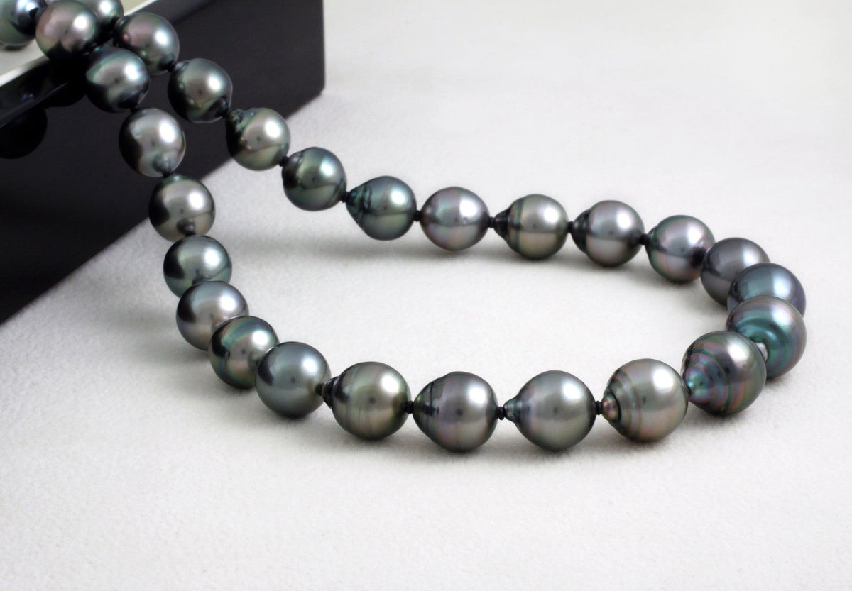 Rang de perles de Tahiti - Fermoir argenté — photo 1