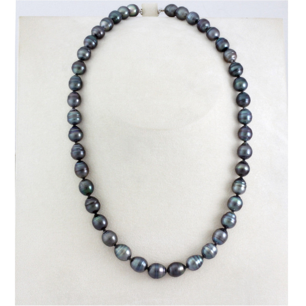 Tahitian pearl strand - Silver clasp - NESVPE01113