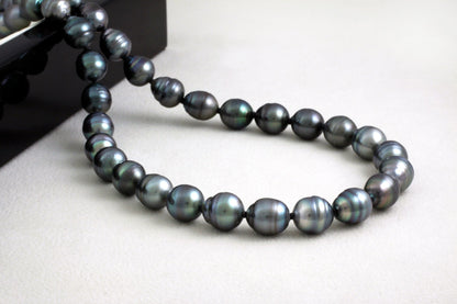 Tahitian pearl strand - Silver clasp