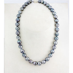 Hilo de perlas de Tahití - Cierre de plata - NESVPE01117