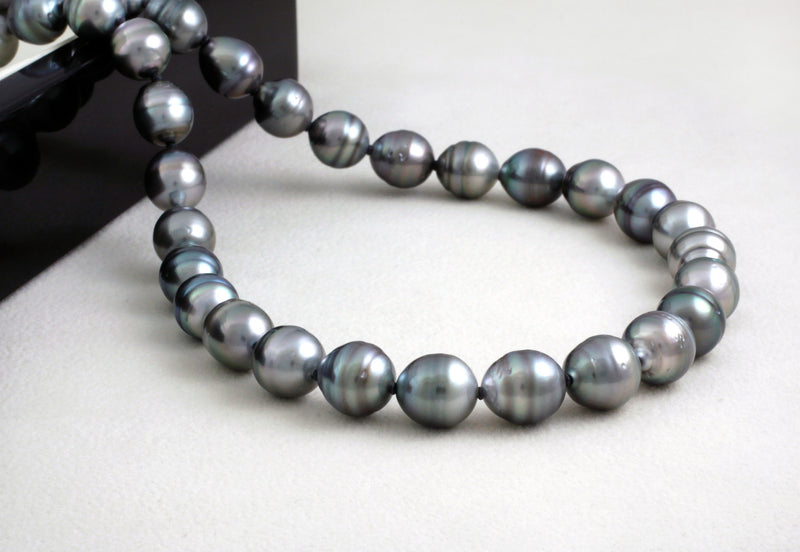 Tahitian pearl strand - Silver clasp - NESVPE01117