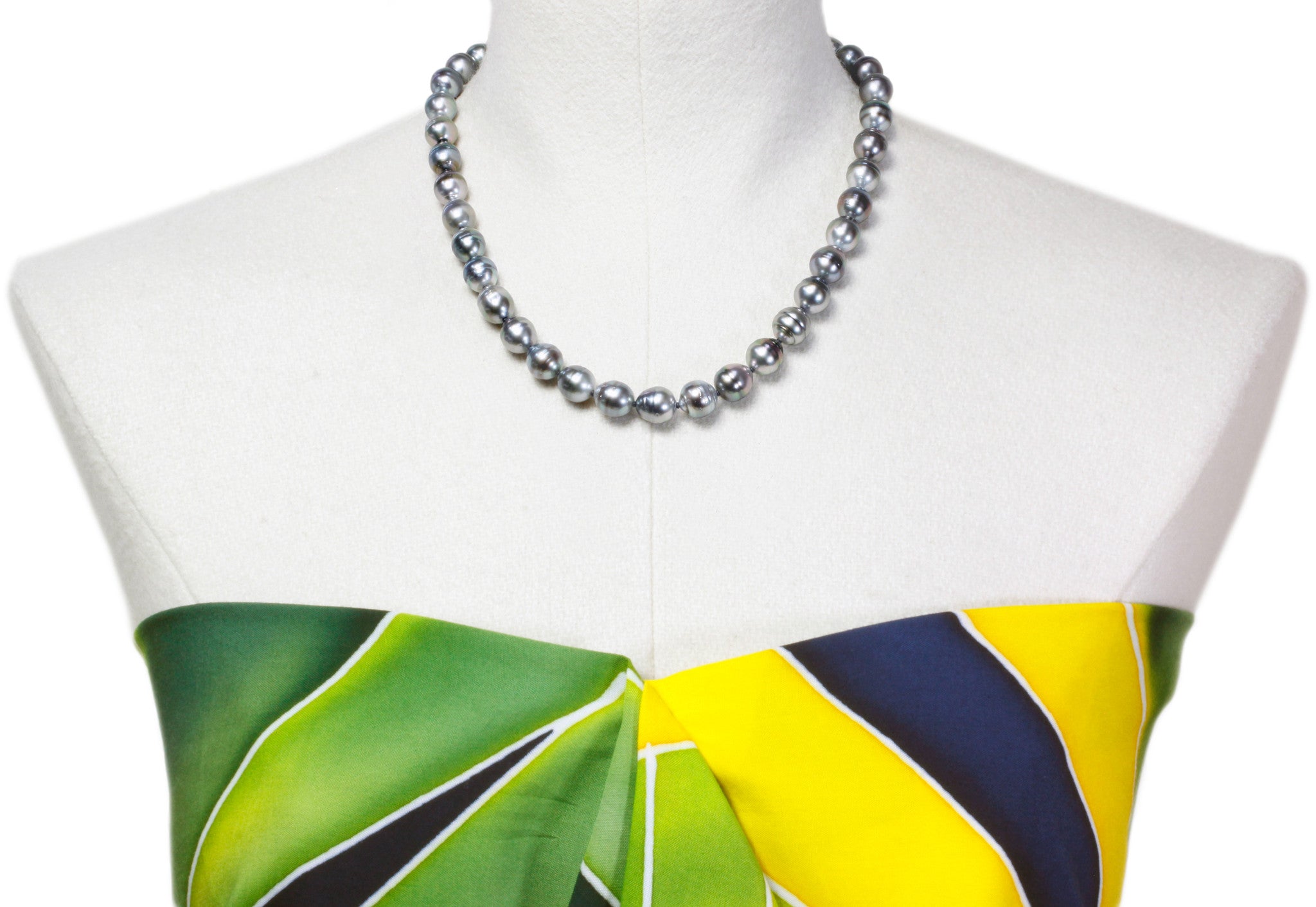 Tahitian pearl strand - Silver clasp - NESVPE01117