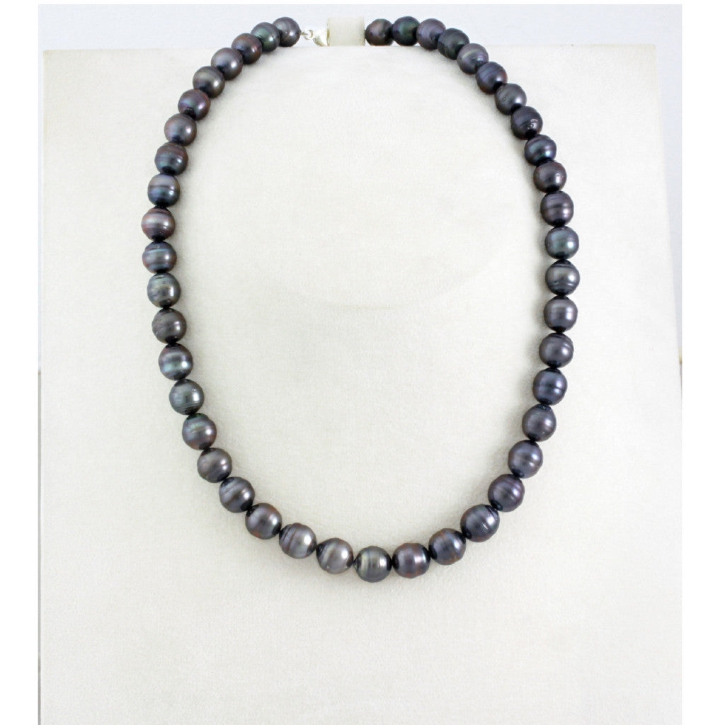 Rang de perles de Tahiti - Fermoir argenté — photo 2