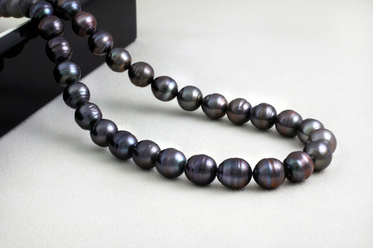 Rang de perles de Tahiti - Fermoir argenté — photo 1