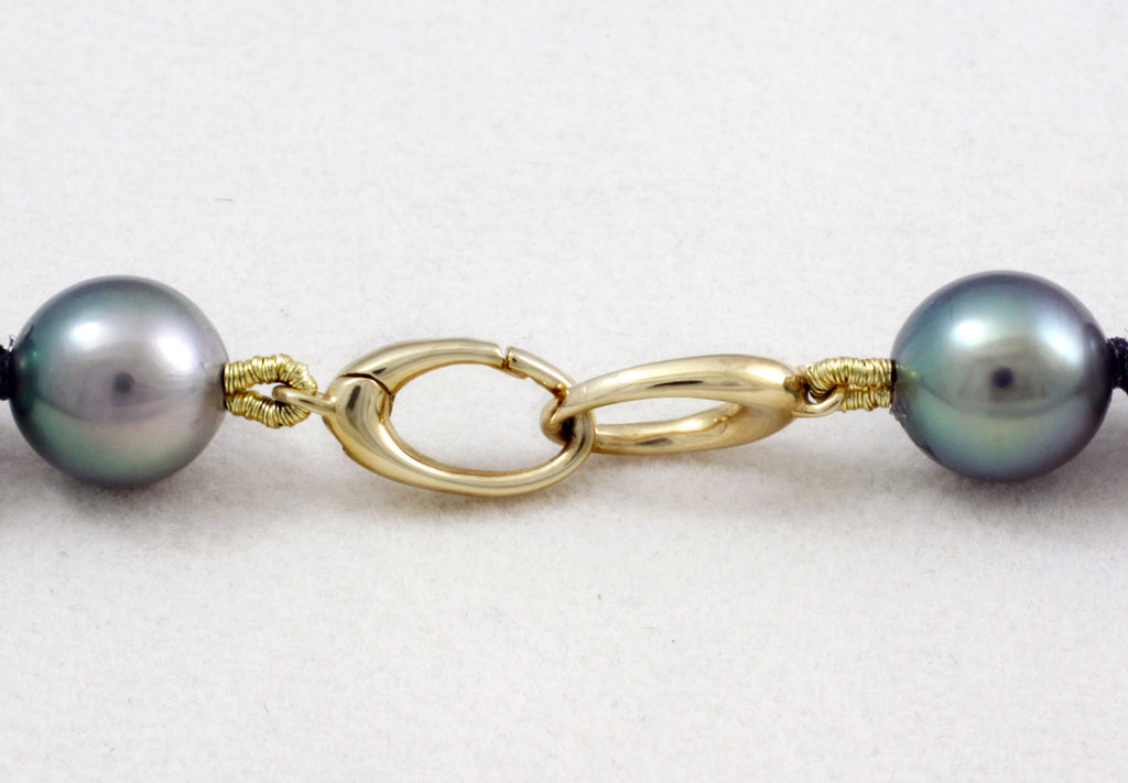 Fil de perles de Tahiti - Fermoir 14K en or jaune - NEYGPE01045