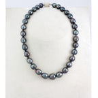 Tahitian pearl strand - Silver clasp - NECAUN01245