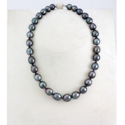 Tahitian pearl strand - Silver clasp