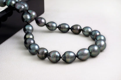 Tahitian pearl strand - Silver clasp