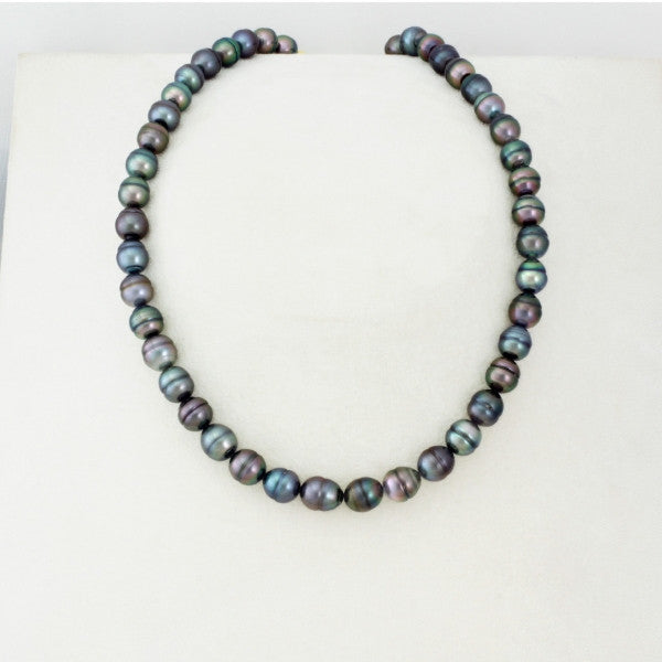 Tahitian pearl strand - Gold plated clasp — photo 4