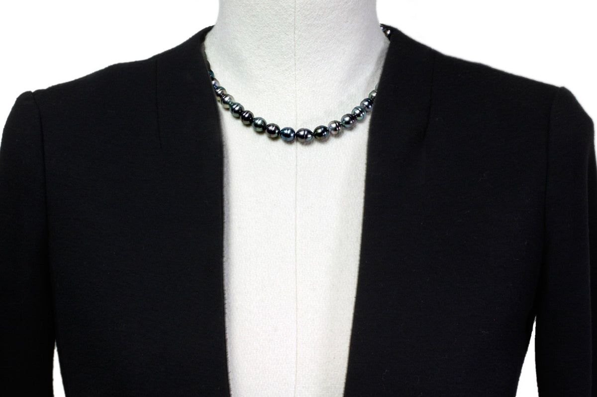 Tahitian pearl strand - Gold plated clasp — photo 5