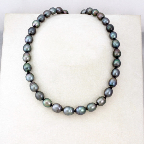 Tahitian pearl strand - Silver clasp