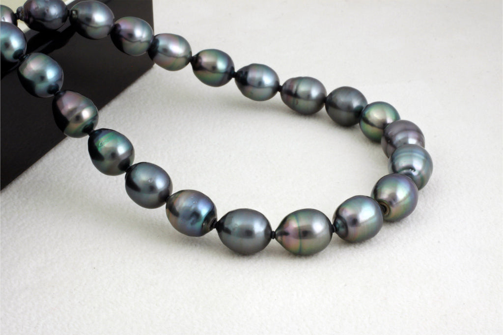 Tahitian pearl strand - Silver clasp - NESVPE01034