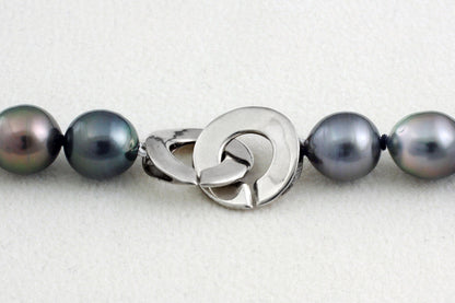 Tahitian pearl strand - Silver clasp