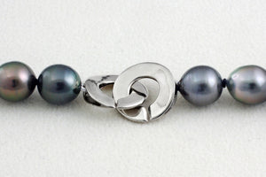 Tahitian pearl strand - Silver clasp - NESVPE01080