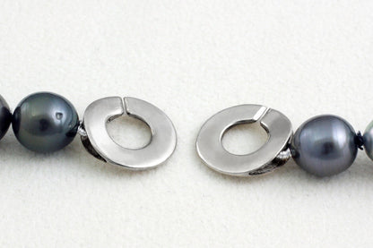 Tahitian pearl strand - Silver clasp