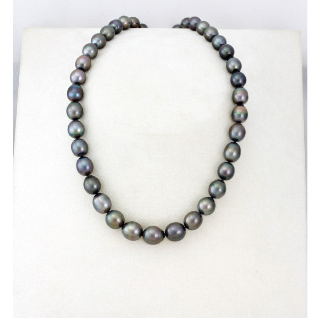 Tahitian pearl strand - Silver clasp