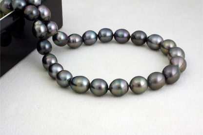 Tahitian pearl strand - Silver clasp