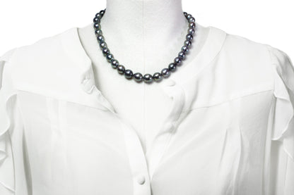 Tahitian pearl strand - Silver clasp