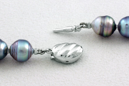 Tahitian pearl strand - Silver clasp