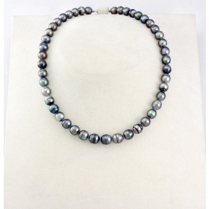 Tahitian pearl strand - Silver clasp