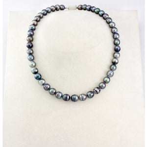 Hilo de perlas de Tahití - Cierre de plata - NESVPE01093