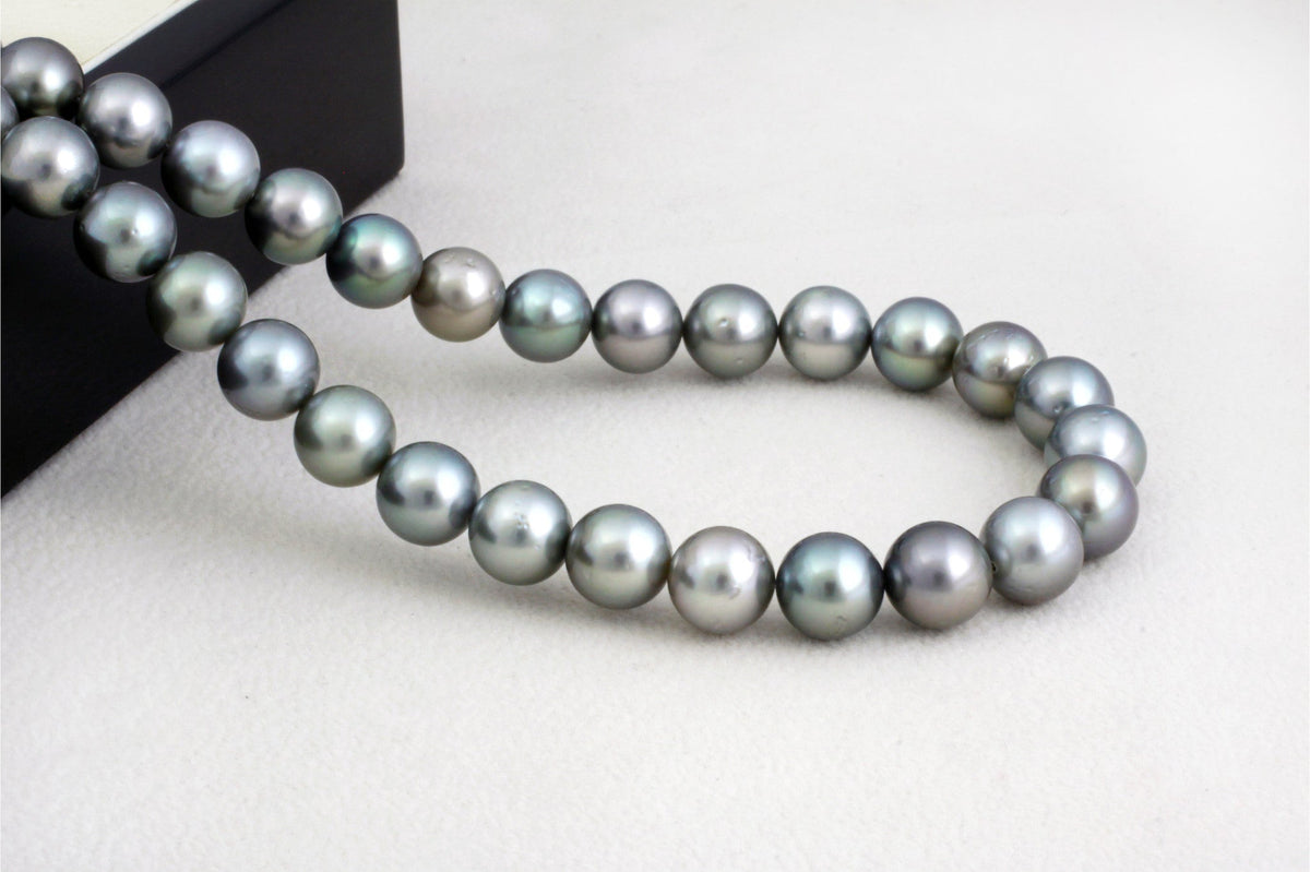 Rang de perles de Tahiti - Fermoir argenté — photo 1