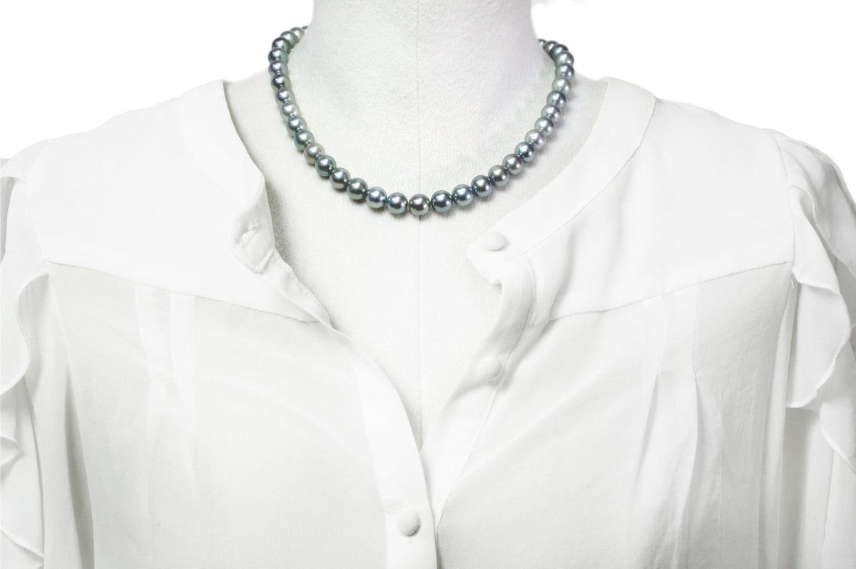 Rang de perles de Tahiti - Fermoir argenté — photo 5