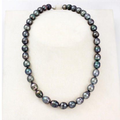 Tahitian pearl strand - Silver clasp