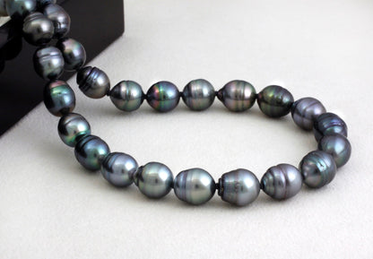 Tahitian pearl strand - Silver clasp
