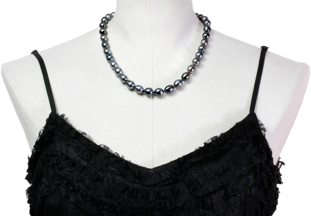 Fil de perles de Tahiti - Fermoir en argent - NESVPE01111