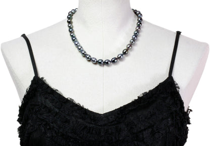 Tahitian pearl strand - Silver clasp