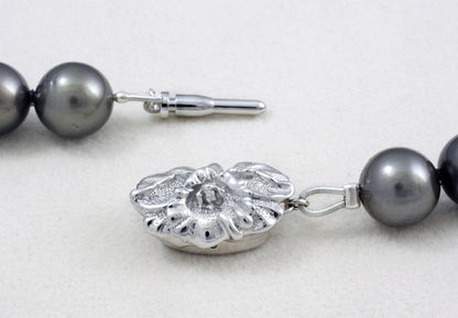 Tahitian pearl strand - Silver clasp