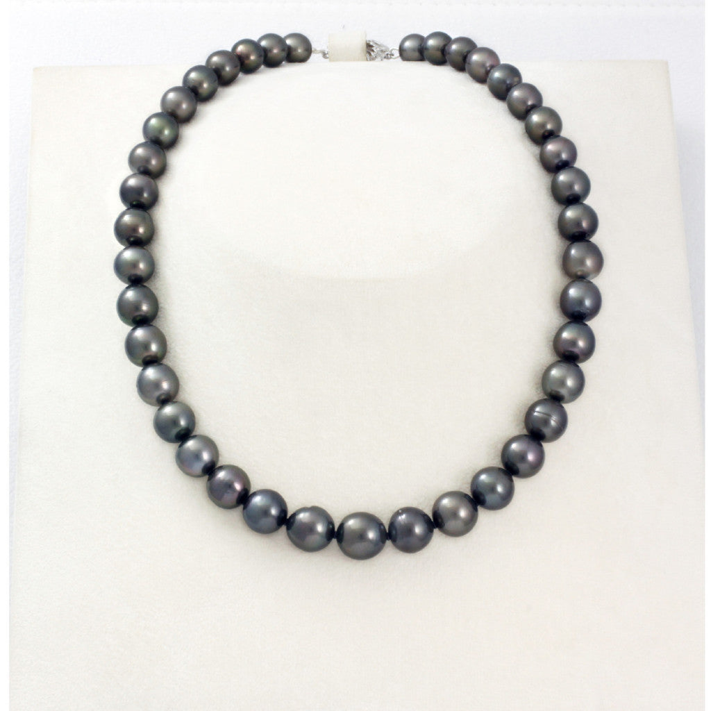 Tahitian pearl strand - Silver clasp