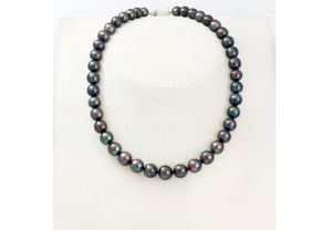 Filo di perle di Tahiti - Chiusura in argento - NESZPE00003