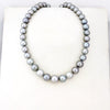 Tahitian pearl strand - 14k white gold clasp - NEWGPE01015