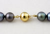 Hilo de perlas de Tahití - 18K hebilla de oro amarillo - NEYGPE01050