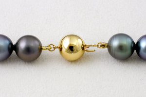Fil de perles de Tahiti - Fermoir 18K en or jaune - NEYGPE01050