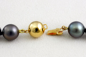 Fil de perles de Tahiti - Fermoir 18K en or jaune - NEYGPE01050