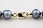 Tahitian pearl strand - 14K yellow gold clasp - NEYGPE01074